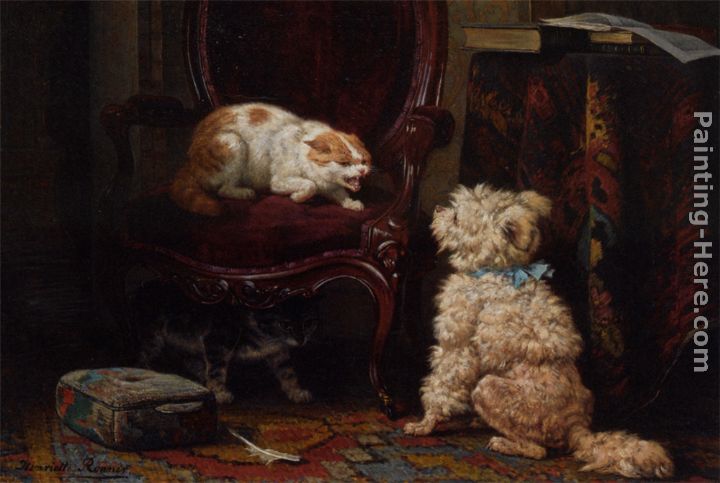 Henriette Ronner-Knip The Uninvited Guest